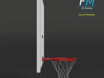 Basketball backboard 3D model