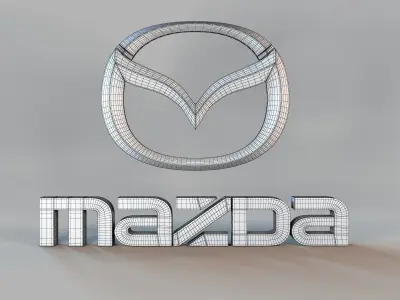 mazda logo 3D model V1