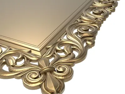 Carved Picture Frame 3D model