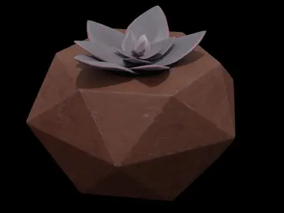 Succulent 3D model