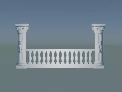Concrete Baluster 3D Free 3D print model