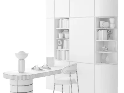 Office furniture Wall 2 3D model