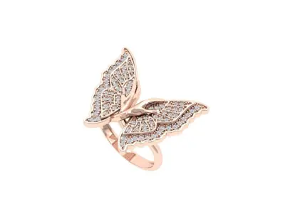 Butterfly Rings 3D print model