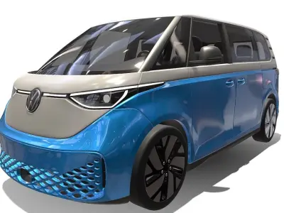 Volkswagen id buzz 2024 3D model