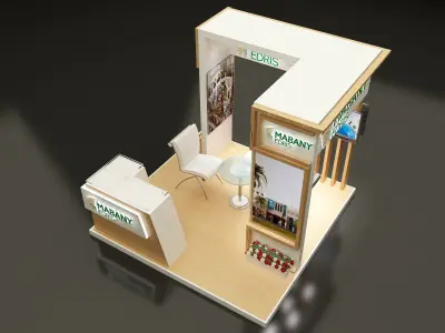 Booth Exhibition Stand a327 3D model