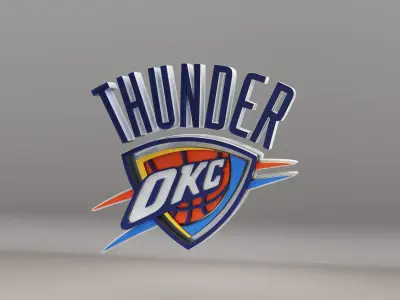 NBA Oklahoma City Thunder Logo 3D model
