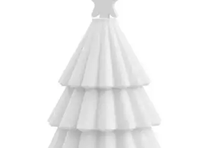 Christmas Tree STL Candle Holder 3D Printable File 3D print model