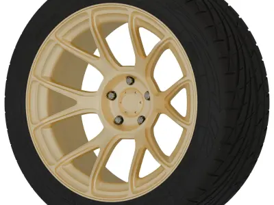 Konig Ampliform Aftermarket Wheel Low-poly 3D model