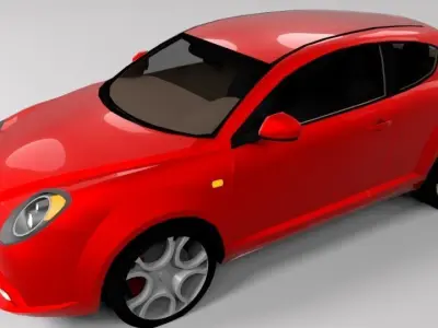ALFA ROMEO MITO LOWPOLY Low-poly 3D model