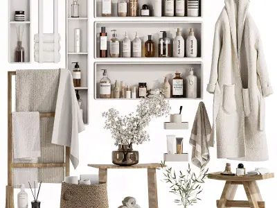 Bathroom Accessories-H47 3D model