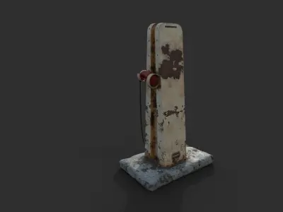 Electric Vehicle Charger Low-poly 3D model