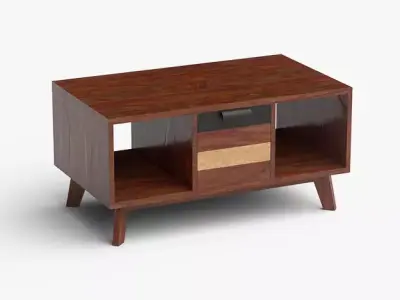 Monet Coffee Table sheesham wood Low-poly 3D model
