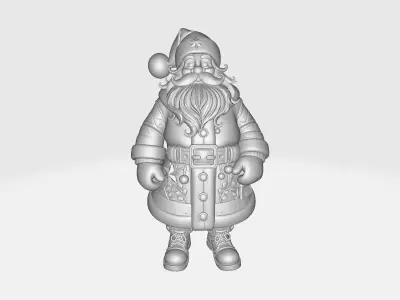 Festive Santa Claus Figure Holiday Decor Christmas Ornament  3D print model