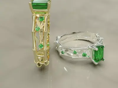 rings bambu 3D print model