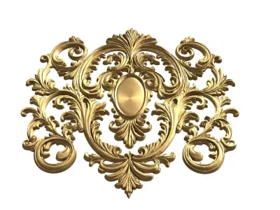 Classic carved decor ornament 474 3D print model purchase