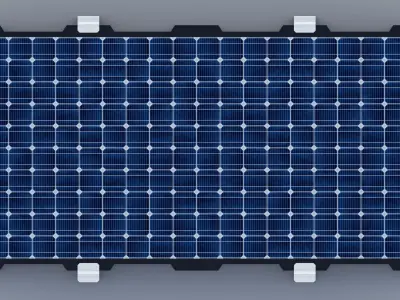 630W 2465x1134x35mm New Frame Solar Panel 3D model