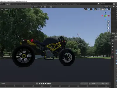 3D Rendered Custom Bike 3D model