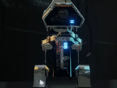  robot  Free low-poly 3D model