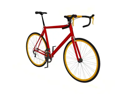 Road Bike Rigged Free 3D model