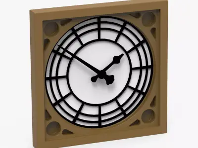 Big Ben Low-poly 3D model