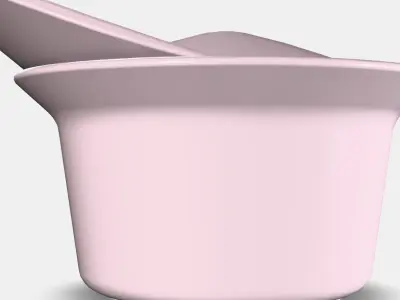 FARGKLAR Oven-serving dish with lid 2 Low-poly 3D model