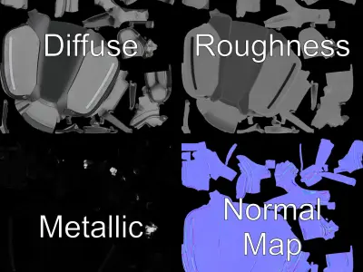 Travel Duffel Bag Model Pack Low-poly 3D model