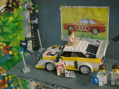 Audi Quattro S1 3D model