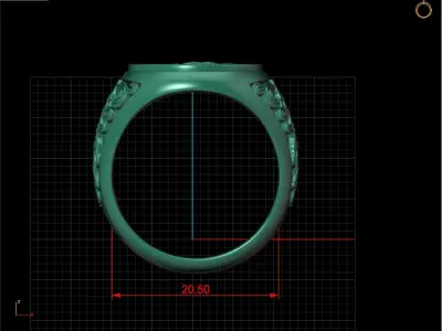 Ring rider on horse 3D print model