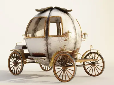 OLD CINDERELLA CARRIAGE 3D model