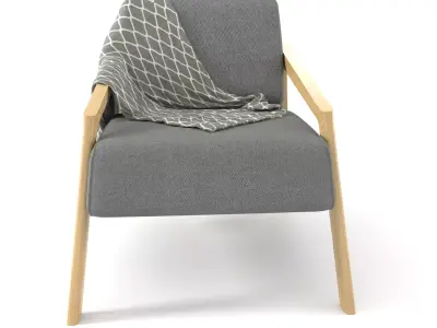 Single sofa single chair 3D model 3D model