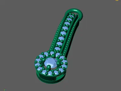 Women Pendants 3DM STL Pendant Renders Details 3D print model 3D print model