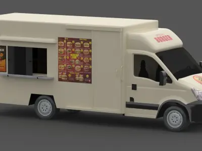 Burger Truck 3D model
