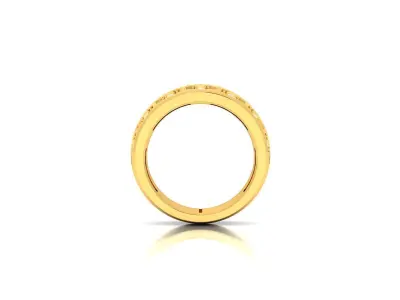 Band 3dm Render Details gold wedding with diamonds 3D print model