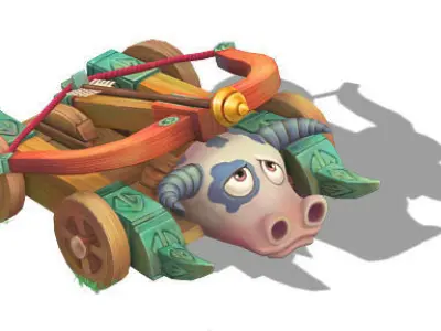 Cartoon version - Taurus crossbow car 3D model