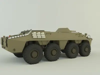btr-70 military vehicle 3D model