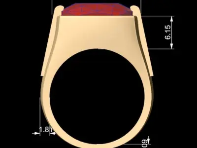 BVLGARI Ring Free 3D print model