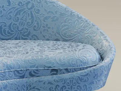 Curved sofa 3D model