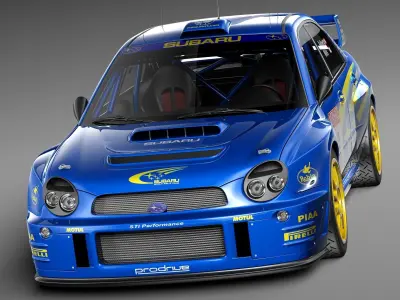 Subaru Impreza STi WRC 2001 3D model