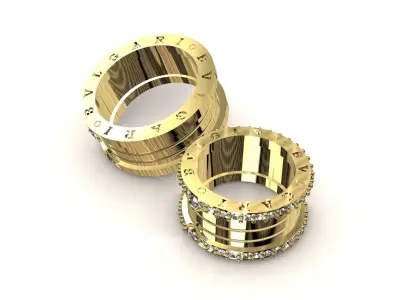 bvlgary ring model 3D print model