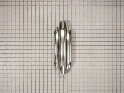 Light metal rod on tiled wall Free low-poly 3D model