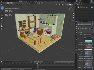 magic laboratory Free low-poly 3D model