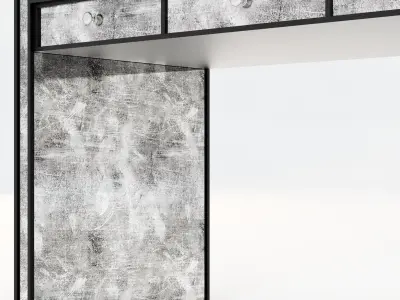 Restoration Hardware Strand Mirrored Desk 3D model