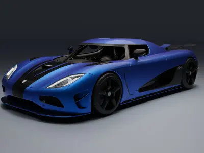 Koenigsegg Agera R Low-poly 3D model