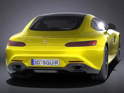 Mercedes-Benz AMG GT S 2016 VRAY 3D model