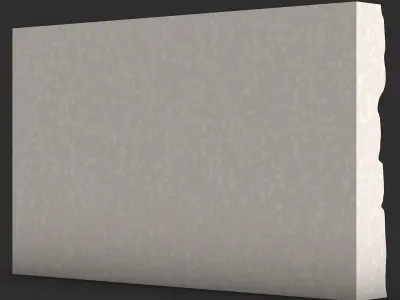 Stone Wall Barrier High Poly 3D print model