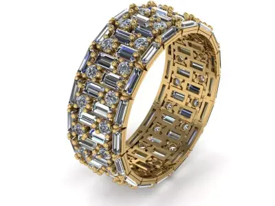 Women  ring set 3d 3D print model