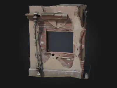 Abandoned Structure  Echoes of Forgotten Architecture 3D model