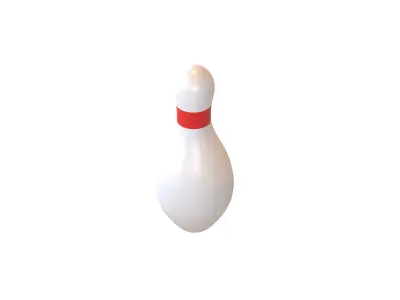 Duckpin Bowling v1 001 Low-poly 3D model