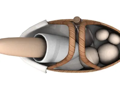 Picnic Hand Bag Low-poly 3D model