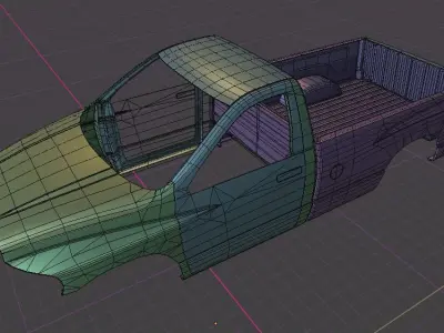 2003 DODGE RAM 2 DOOR BODY SHELL 3D model